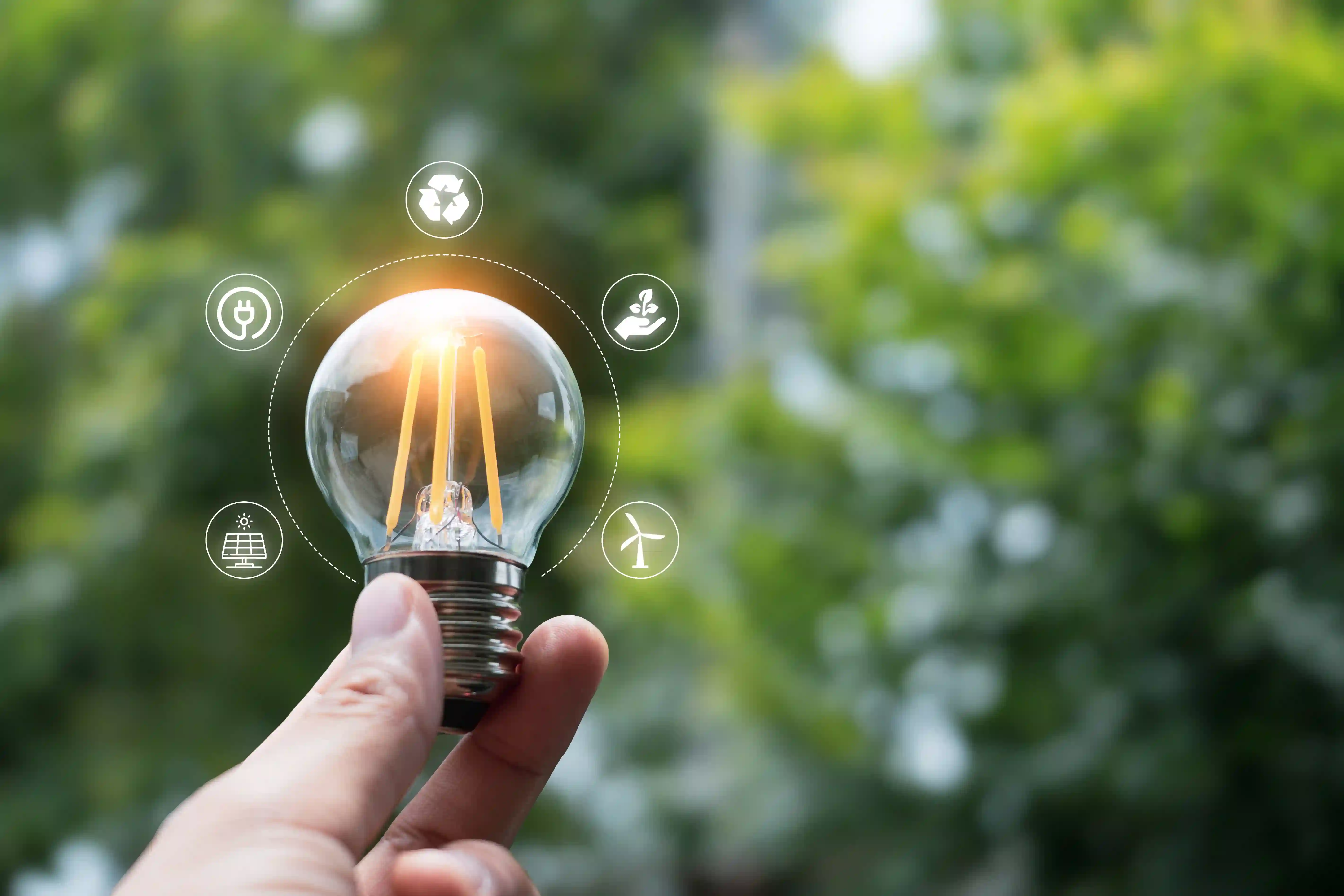 Light bulb representing energy